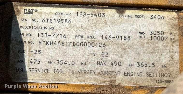 image for item DI7866 1998 Ford AT9522  vacuum truck