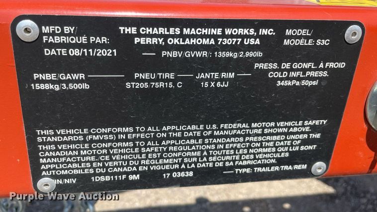 image for item DL3821 2022 Ditch Witch VP30  vibratory cable plow