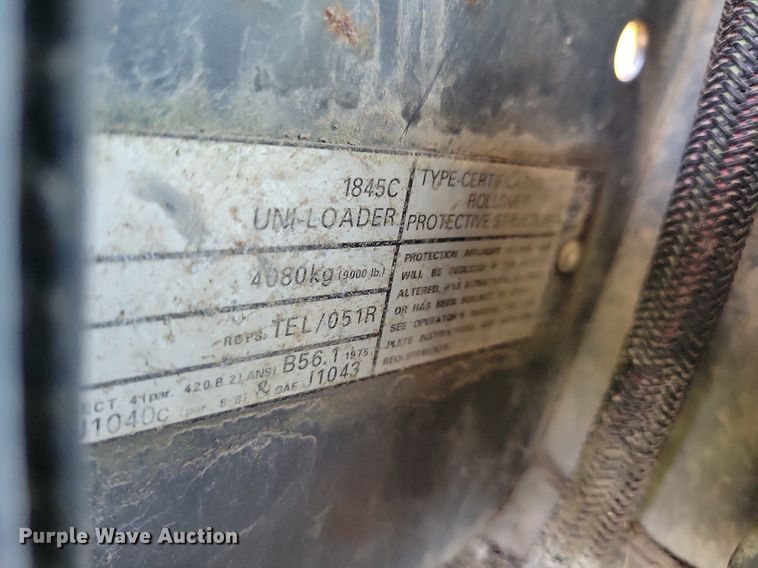 image for item DN4000 1995 Case 1845C  skid steer loader