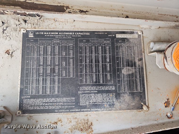 image for item DO2765 FMC Link Belt LS-118  crane