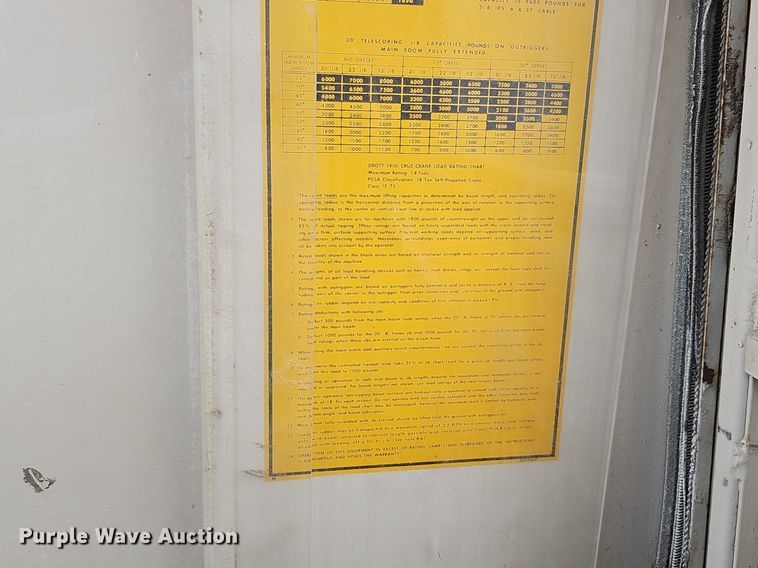 image for item DO2771 1976 Case Drott 1800CC  crane