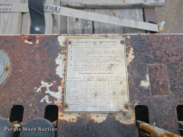 image for item DO2772 1982 Ford 8000  crane truck