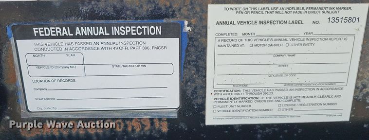 image for item DO2783 2002 Dakota Manufacturing  drop deck equipment trailer