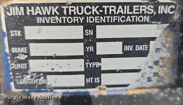 image for item DO2783 2002 Dakota Manufacturing  drop deck equipment trailer