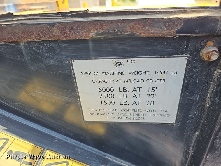 image for item DO2796 JCB 930  forklift