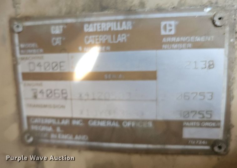 image for item DO2799 1997 Caterpillar D400E  haul truck