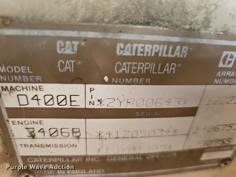 image for item DO2799 1997 Caterpillar D400E  haul truck