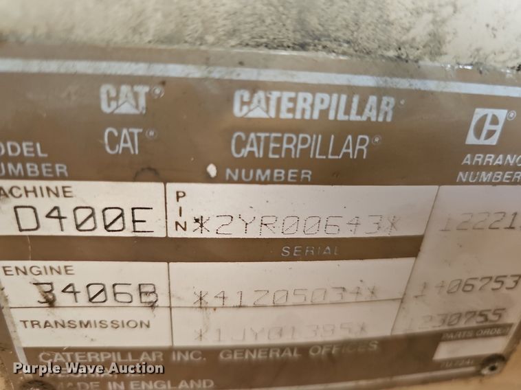 image for item DO2799 1997 Caterpillar D400E  haul truck