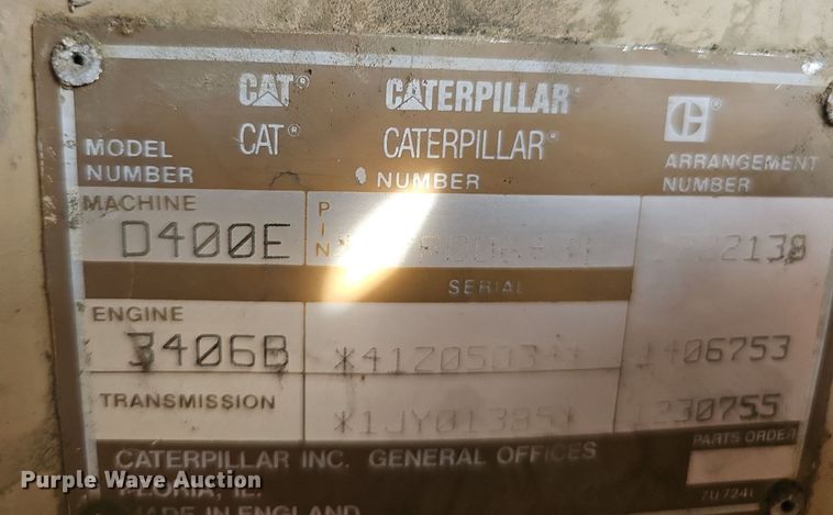 image for item DO2799 1997 Caterpillar D400E  haul truck