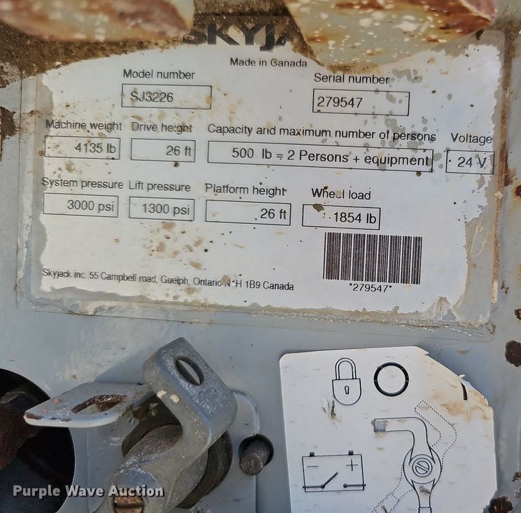 image for item DO2818 Skyjack SJIII 3226  scissor lift