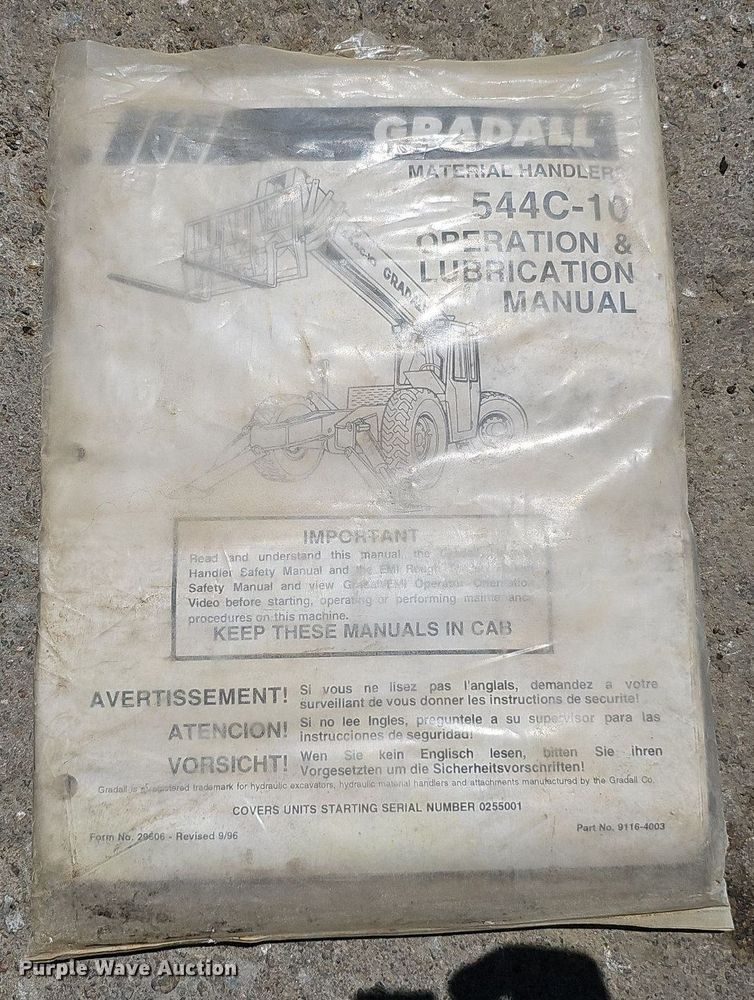 image for item DO2855 Gradall 544C-10  telehandler