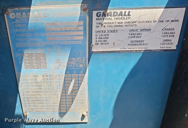 image for item DO2855 Gradall 544C-10  telehandler