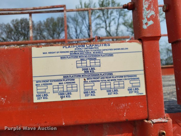 image for item DO3637 2000 Skyjack SJ9250  scissor lift