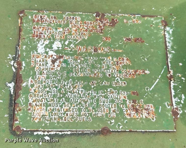 image for item DO5067 100 gallon fuel tank with containment