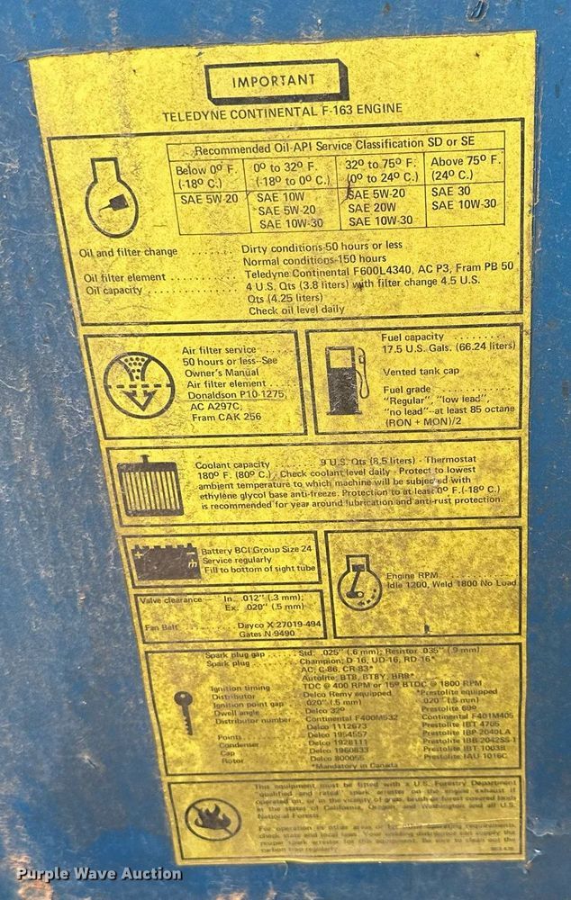 image for item DO5093 Miller  welder/generator