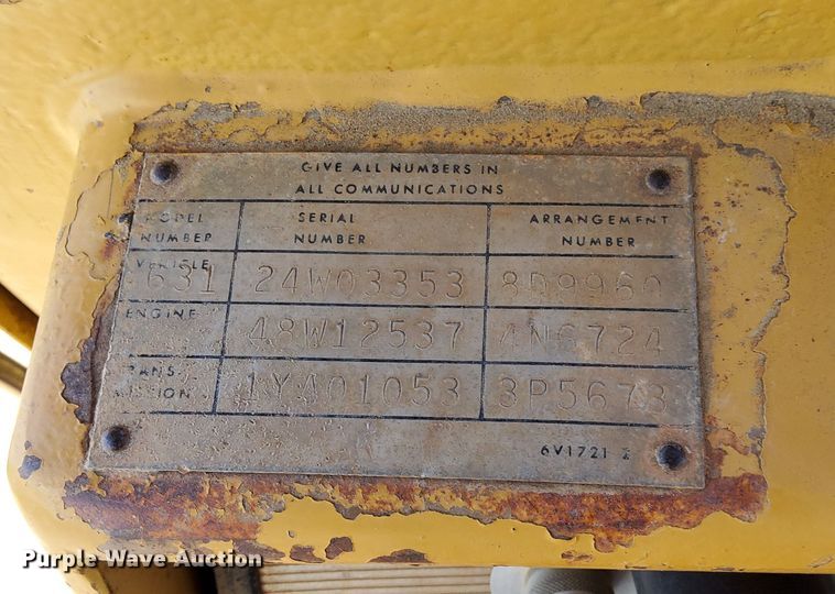 image for item DP3314 1981 Caterpillar 631D  water wagon