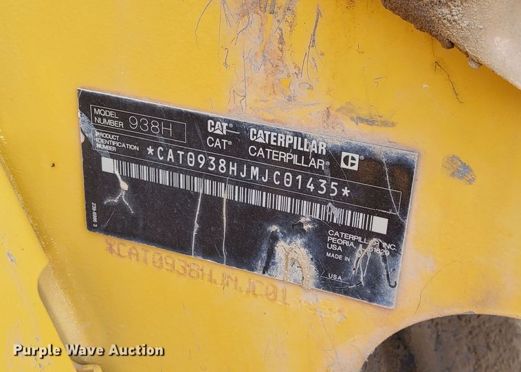 image for item DP3315 2011 Caterpillar 938H  wheel loader