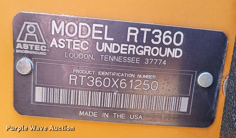 image for item DP5200 2006 Astec RT360  trencher