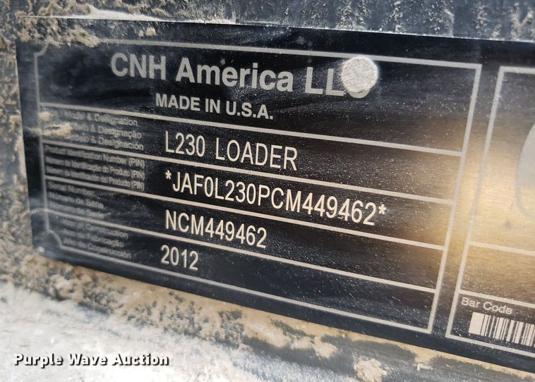 image for item DP8062 2012 New Holland L230  skid steer loader