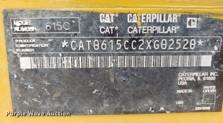 image for item DP8075 2006 Caterpillar 615C  elevating scraper