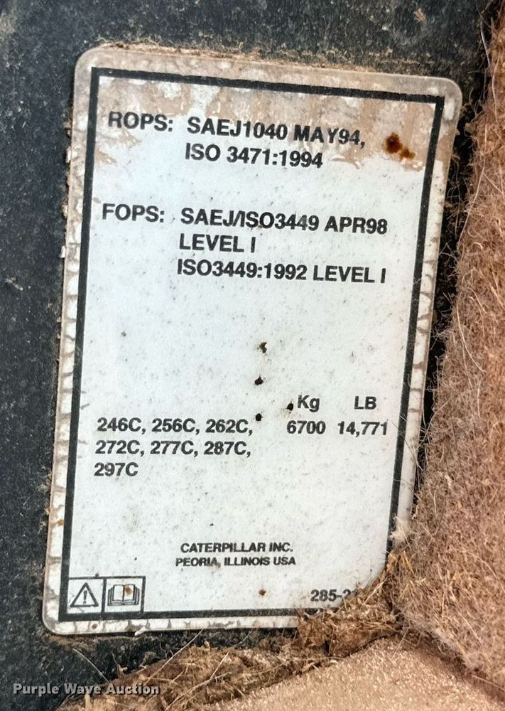 image for item DQ1337 2008 Caterpillar 246C  skid steer loader