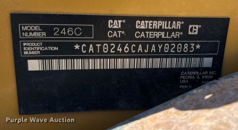image for item DQ1337 2008 Caterpillar 246C  skid steer loader