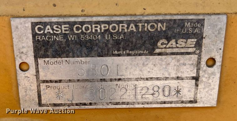 image for item DQ2098 1995 Case 580L  backhoe