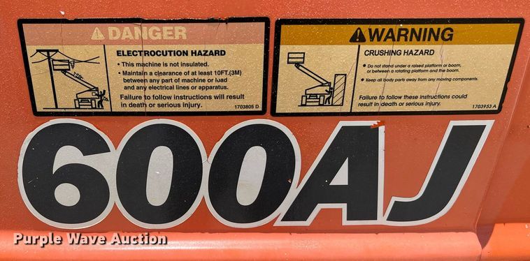 image for item DQ2107 2014 JLG 600AJ  boom lift