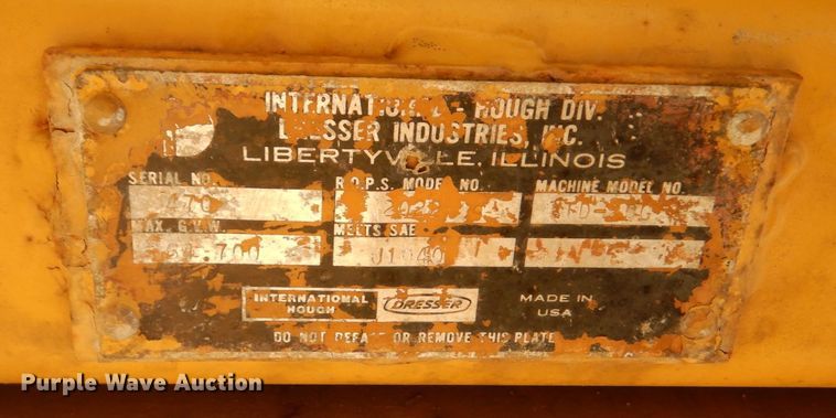 image for item DQ7330 1987 Dresser TD-20G  cable plow