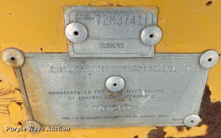 image for item DR4729 1976 Caterpillar 613  elevating scraper