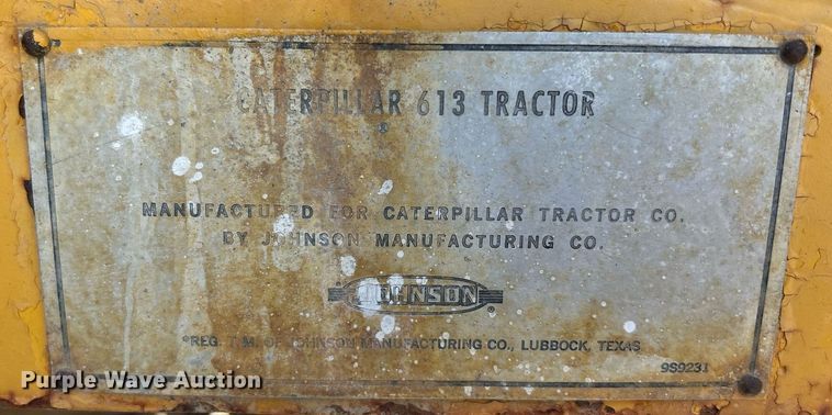 image for item DR4729 1976 Caterpillar 613  elevating scraper