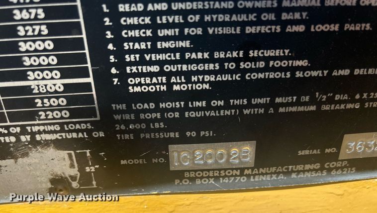 image for item DR4739 Broderson 1C2002B  crane