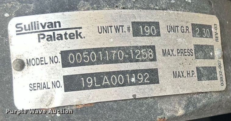 image for item DR4746 Sullivan-palatek D185UDZ  air compressor