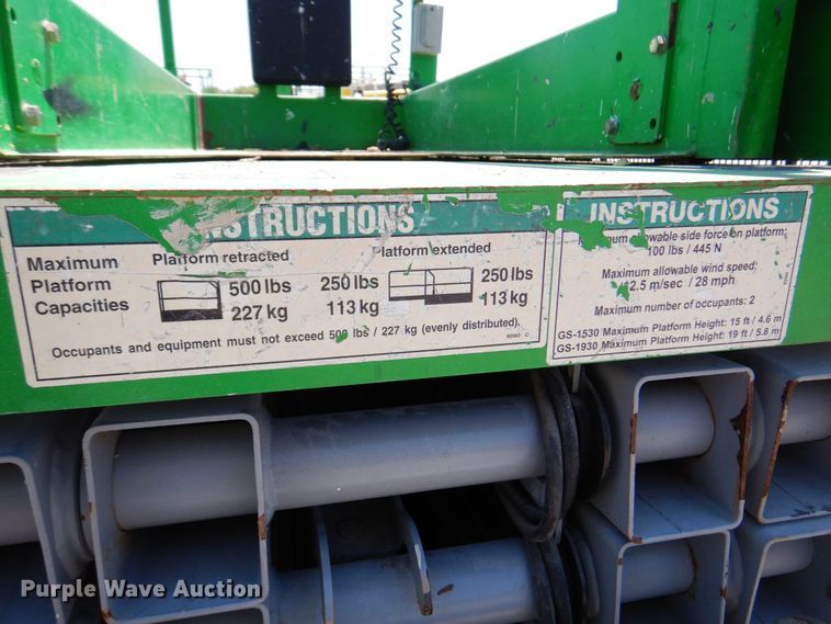 image for item DS5626 Genie GS1930  scissor lift