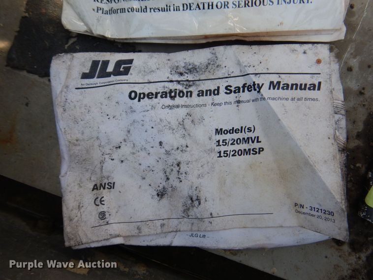 image for item IB9555 2014 JLG 20MVL  vertical lift