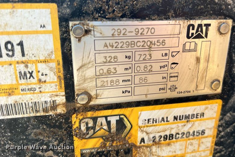 image for item II9203 2023 Caterpillar 289D3  tracked skid steer loader