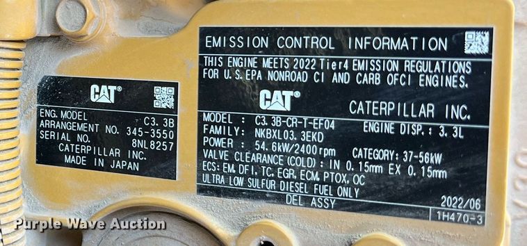 image for item II9203 2023 Caterpillar 289D3  tracked skid steer loader