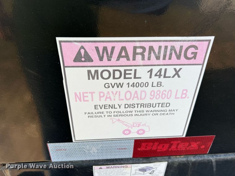 image for item II9204 2016 Big Tex 14LX-14BK7SIRPD  dump trailer