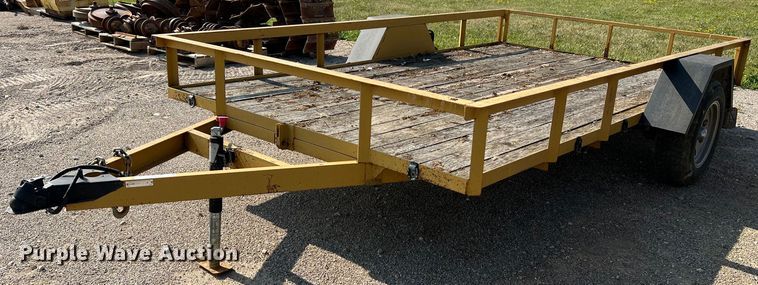 image for item II9205 2012 Shop built  tilt deck utility trailer