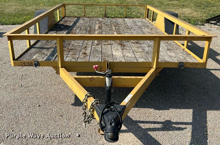 image for item II9205 2012 Shop built  tilt deck utility trailer