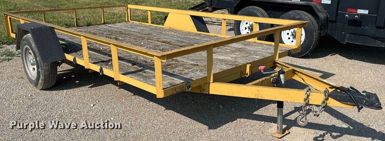 image for item II9205 2012 Shop built  tilt deck utility trailer