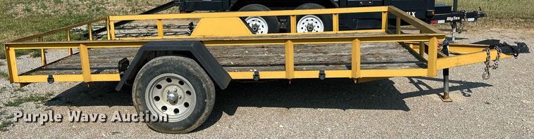 image for item II9205 2012 Shop built  tilt deck utility trailer