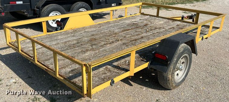 image for item II9205 2012 Shop built  tilt deck utility trailer