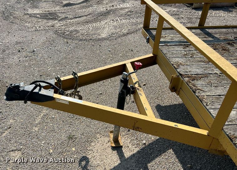 image for item II9205 2012 Shop built  tilt deck utility trailer