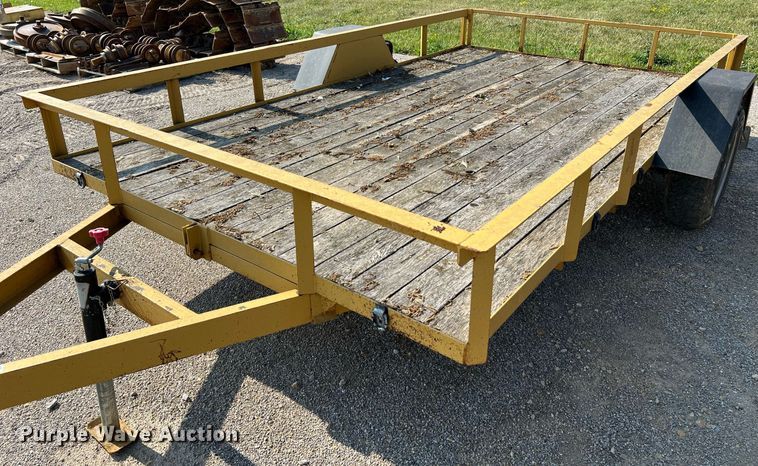 image for item II9205 2012 Shop built  tilt deck utility trailer