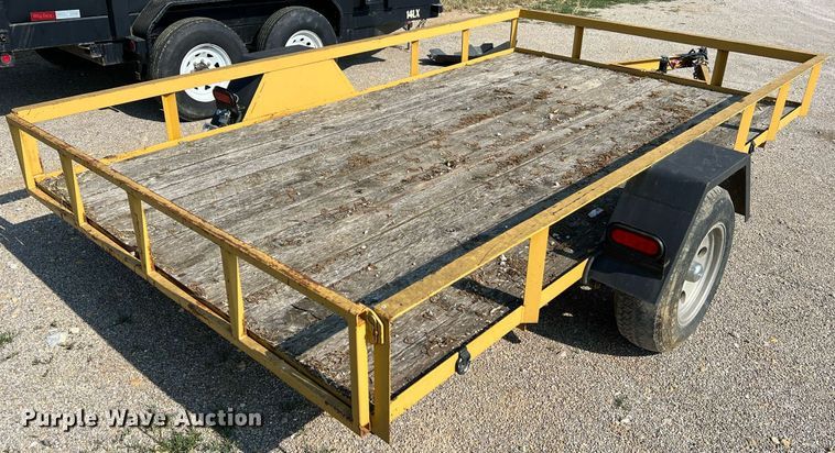 image for item II9205 2012 Shop built  tilt deck utility trailer