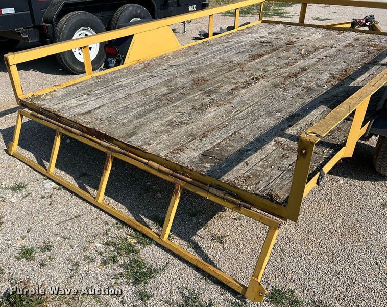 image for item II9205 2012 Shop built  tilt deck utility trailer