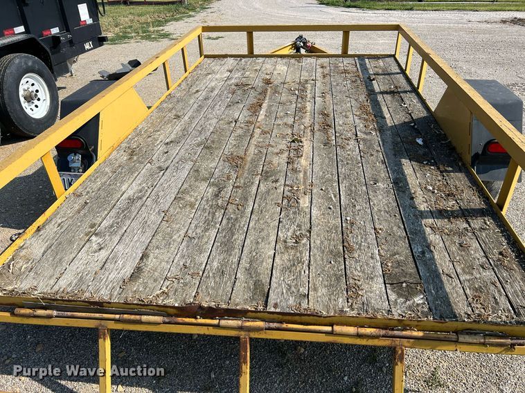 image for item II9205 2012 Shop built  tilt deck utility trailer