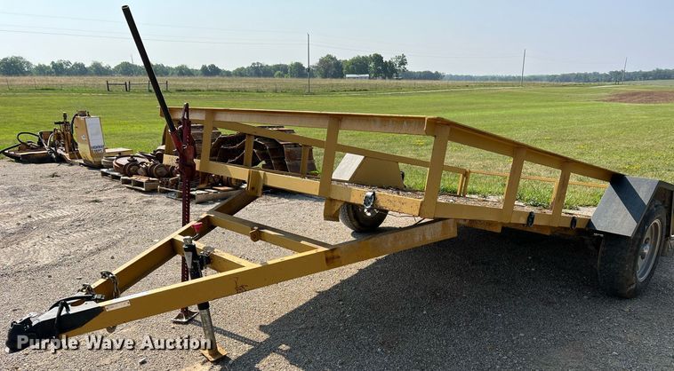 image for item II9205 2012 Shop built  tilt deck utility trailer