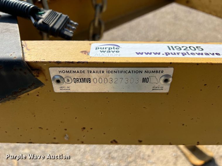 image for item II9205 2012 Shop built  tilt deck utility trailer